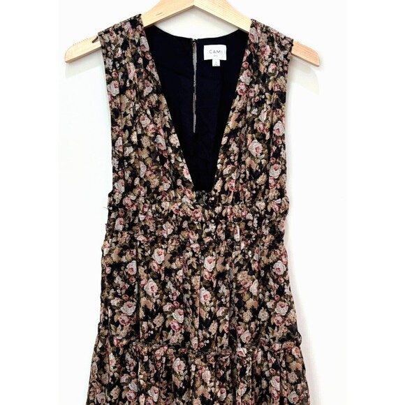 Cami NYC Hedy Ruffled Floral Silk Chiffon Midi Dress Size S Y2K Fairy Whimsigoth - Picture 4 of 16